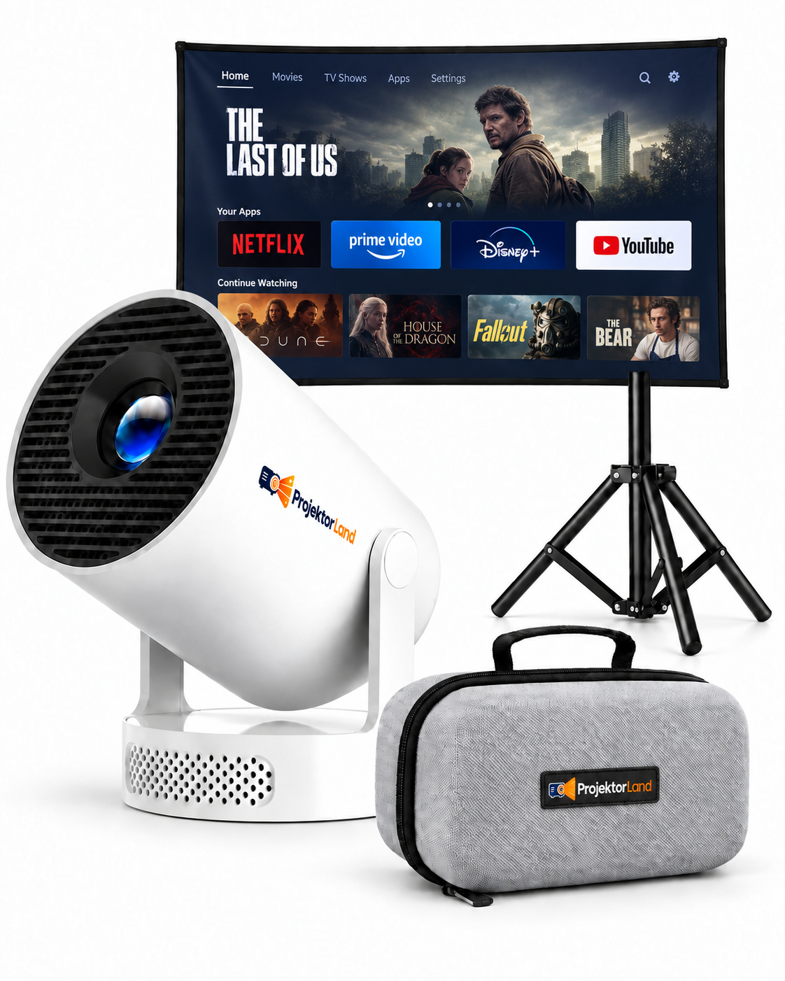 Videoprojektor 4K-kompatibel, 330 ANSI-lumen – Luma One, Wi-Fi 6 och Bluetooth 5.0